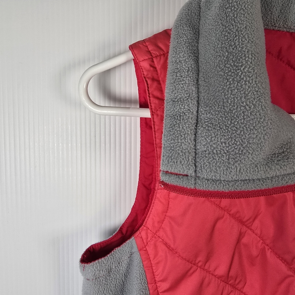 Columbia Women’s Coral and Gray Mix It Full Zip Quilted Vest Size Small - Picture 7 of 12